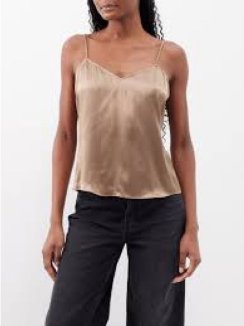 FRAME
V-Neck Silk  Top Size Medium